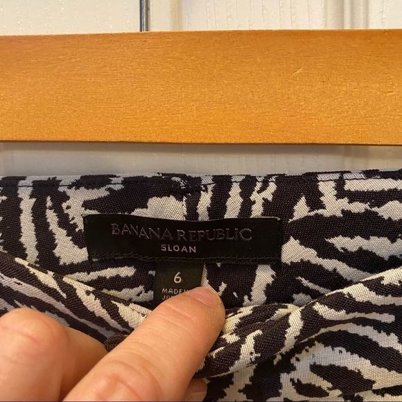 NWT Banana republic Sloan animal print trousers size 6 - Picture 4 of 7
